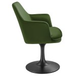 Lippa Swivel Dining Performance Velvet Armchair - Image 8