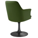 Lippa Swivel Dining Performance Velvet Armchair - Image 6