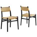 Wynn Rope and Wood Dining Side Chairs Set of 2 - Image 10