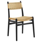 Wynn Rope and Wood Dining Side Chairs Set of 2 - Image 9