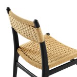 Wynn Rope and Wood Dining Side Chairs Set of 2 - Image 3