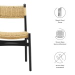 Wynn Rope and Wood Dining Side Chairs Set of 2 - Image 11