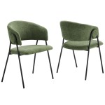 Nella Upholstered Heathered Chenille Kitchen & Dining > Dining Chairs Set of 2 - Image 9
