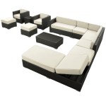 Fusion 12 Piece Outdoor Patio Sectional Set - Image 2