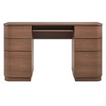 Mirae 55" 6-Drawer Curved Office Desk - Image 6