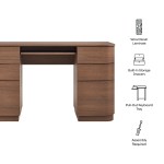 Mirae 55" 6-Drawer Curved Office Desk - Image 10