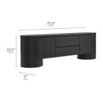 Duval 71 Inch Oval TV Cabinet - Image 7