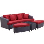 Monterey 4 Piece Outdoor Patio Sofa Set - Image 6
